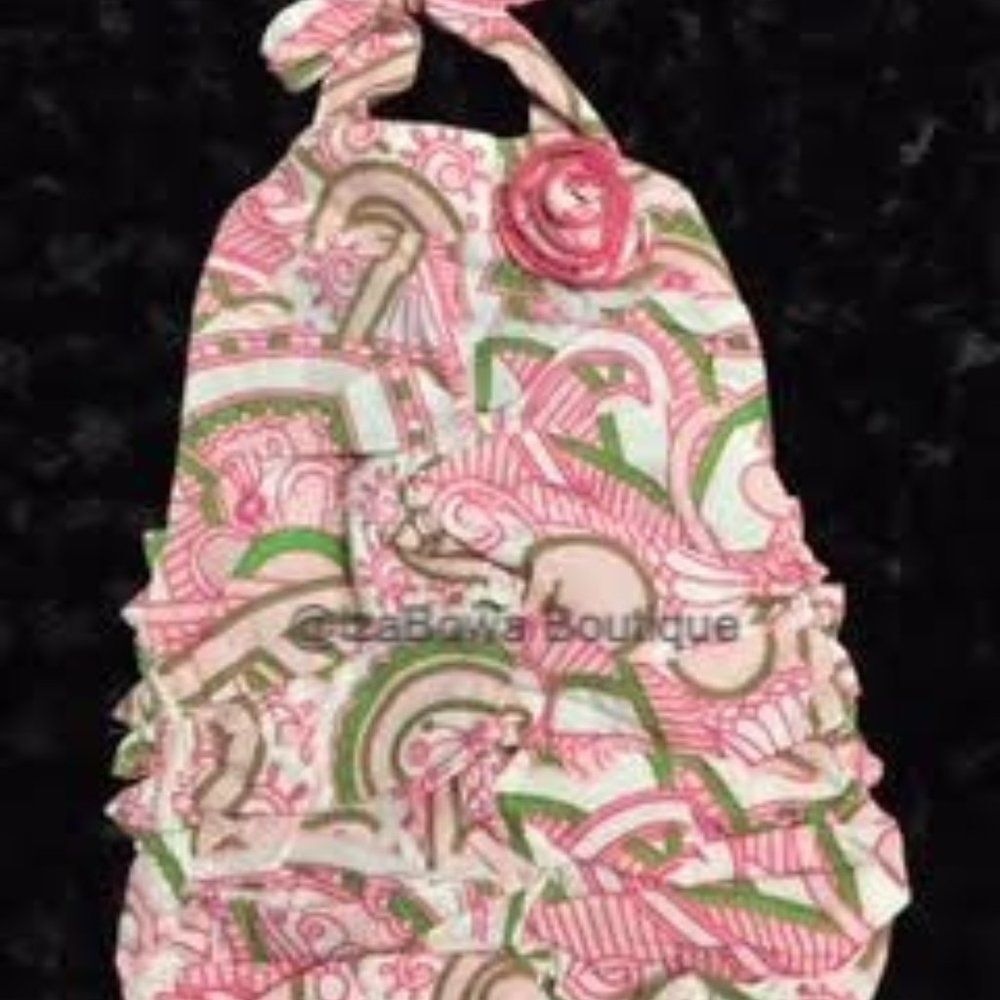 Pink Abstract Sunsuit Romper SUNPABS  0-3 months   NWT Boutique